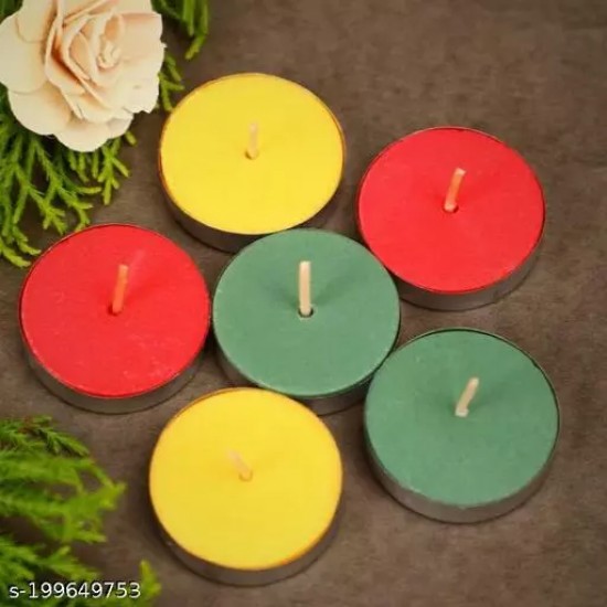 #Kakkumal Govindram Wax Tealight Candles Set | Unscented Wax Tealight Candles | Wax Tea Light Candles | Colored Unscented Wax Tealight Candles for Decoration | Home Décor | Diwali Candle Multicolor Pack of 100