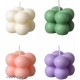 Krishna Candels Mini Bubble Pure Wax Candle,Best Gift for Bedroom Home Decoration (Pack of 4) Multicolor