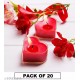 Romantic Heart Shape light Candle for Valentine’s Day Celebration Set of 20