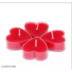 Romantic Heart Shape light Candle for Valentine’s Day Celebration Set of 20